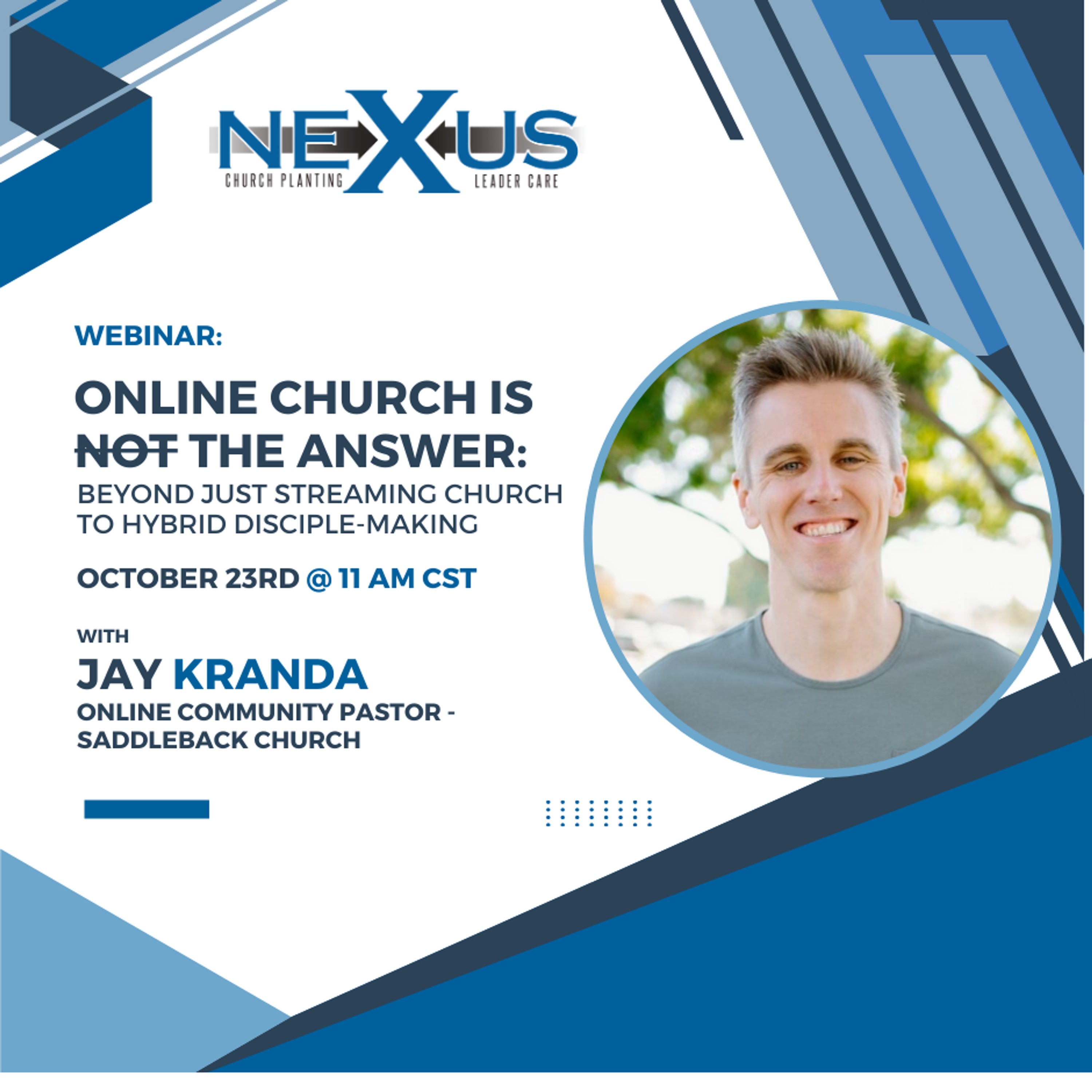 Online Church is NOT the Answer Beyond Just Streaming Church to Hybrid Disciple Making - Jay Kranda episode artwork