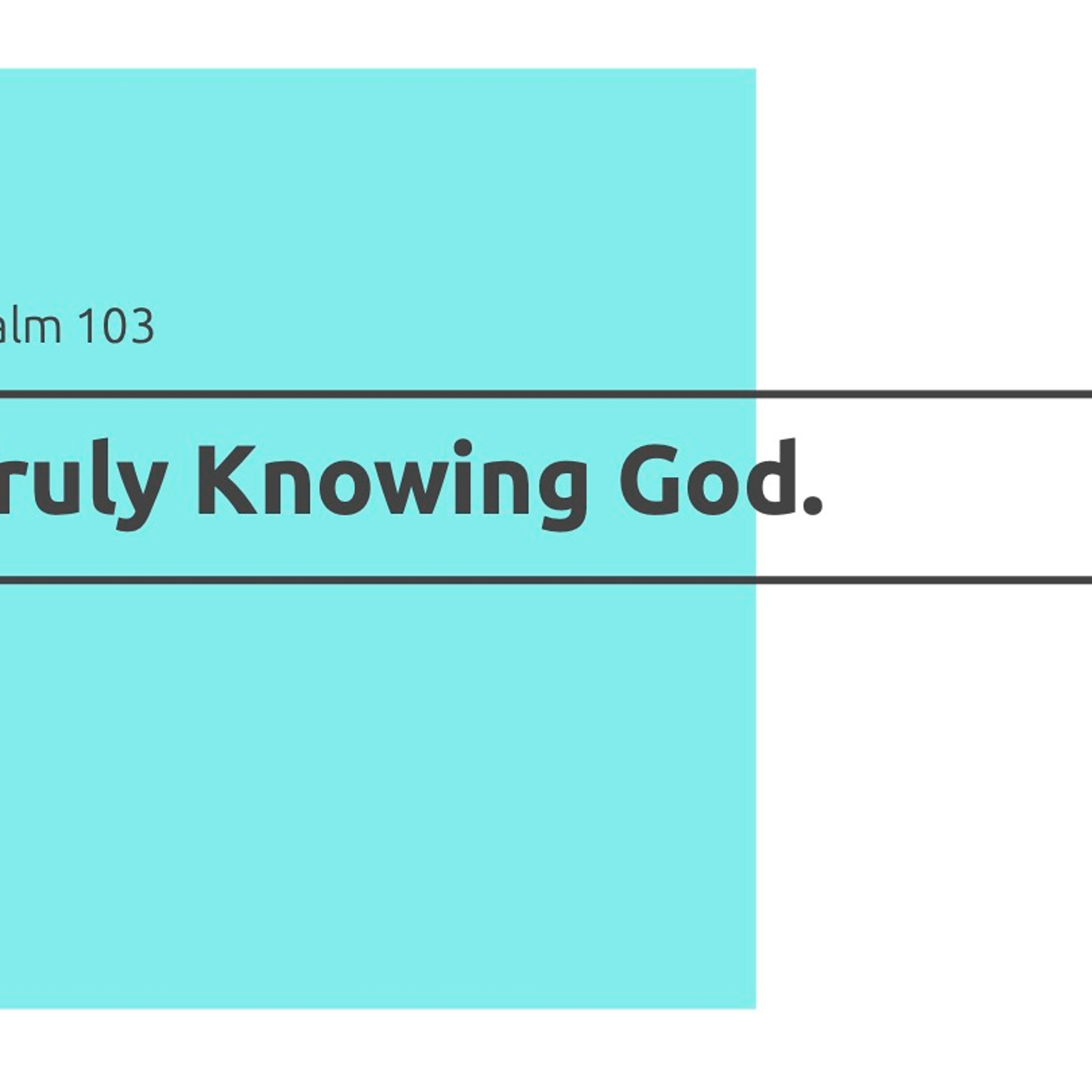 Truly Knowing God episode artwork