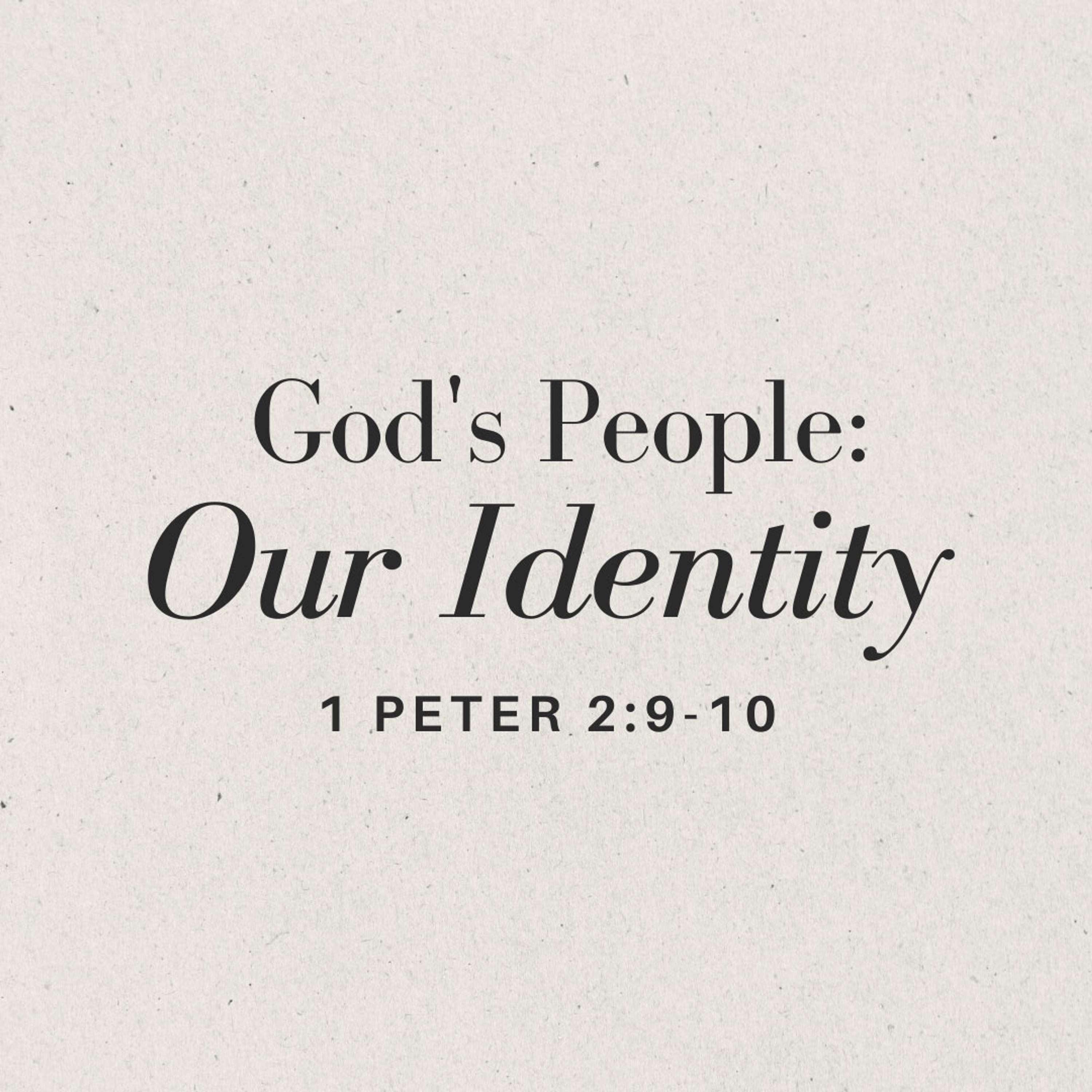 God's People: Our Identity - Bryan Lee episode artwork