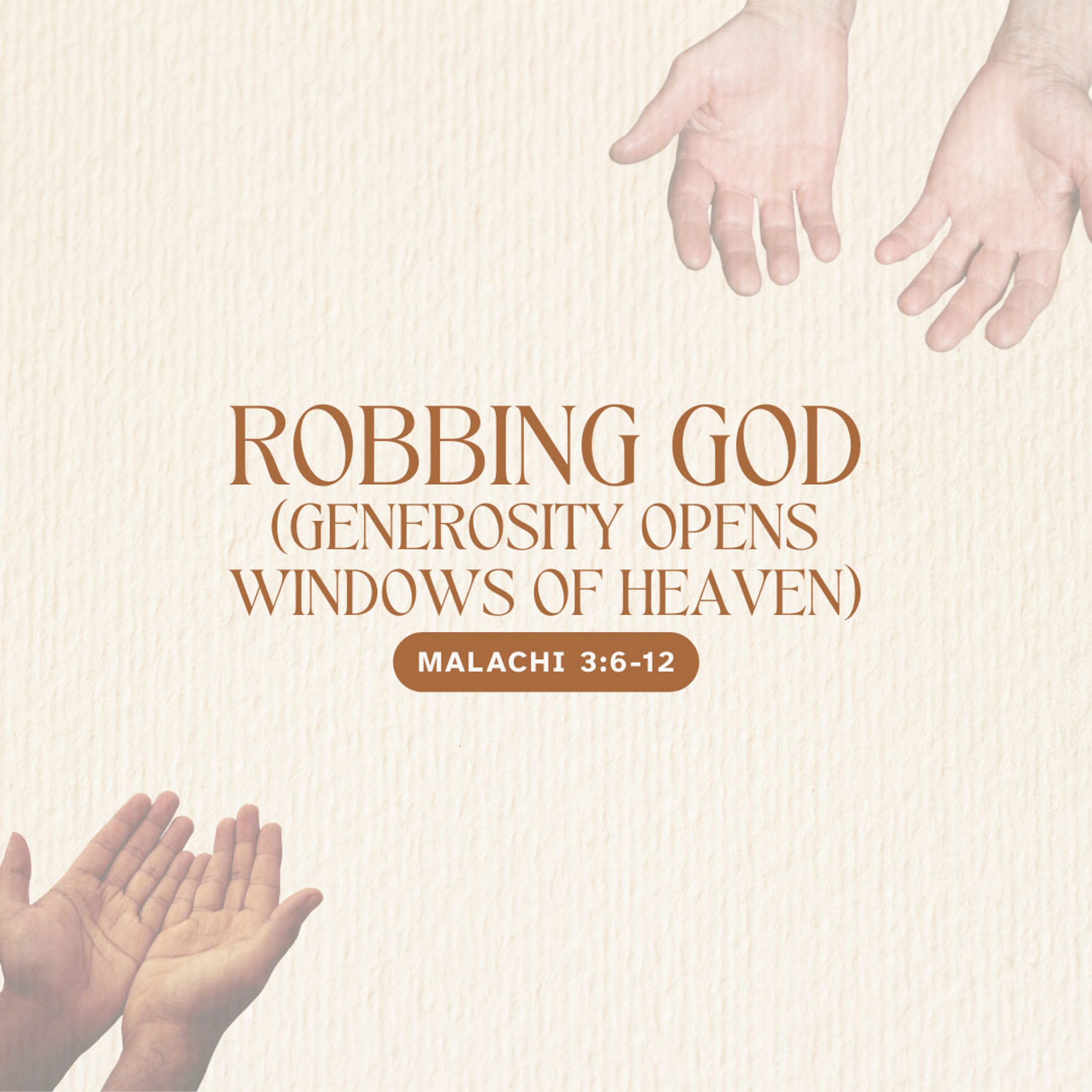 Robbing God (Generosity Opens Windows of Heaven) | Deric Bartlett | 01-18-2026 episode artwork