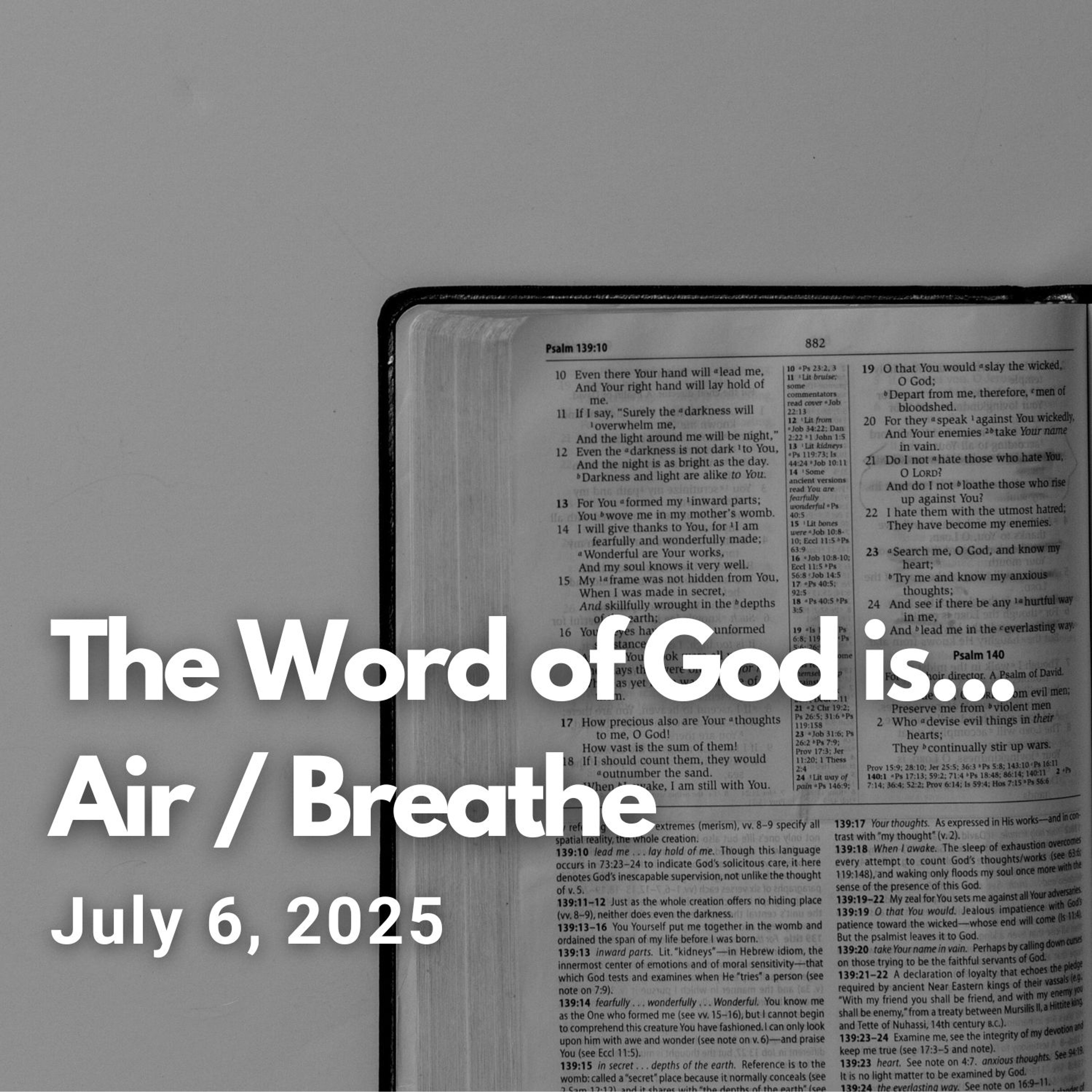 The Word of God is…Air/Breath (Part 4) episode artwork