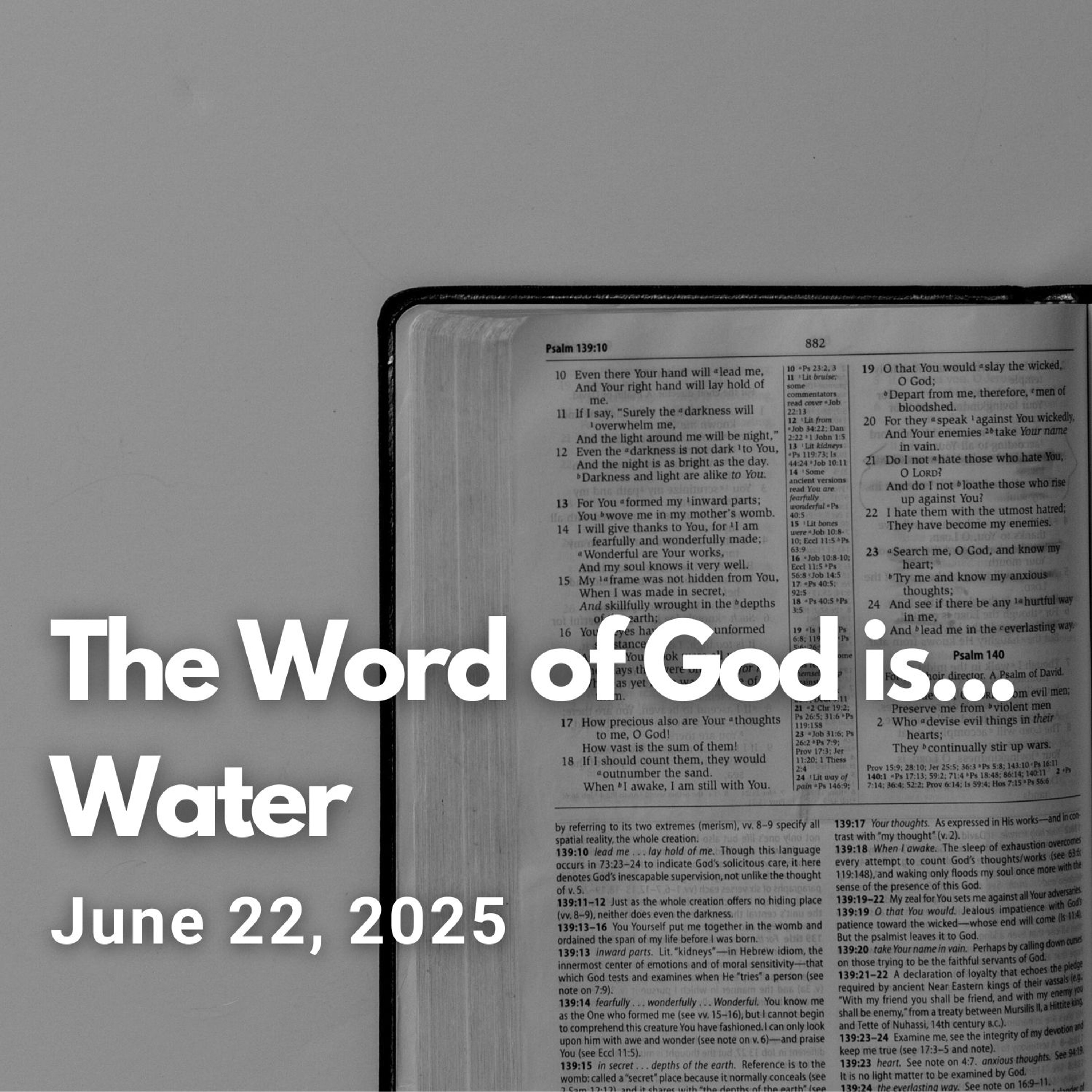 The Word of God is…Water (Part 3) episode artwork