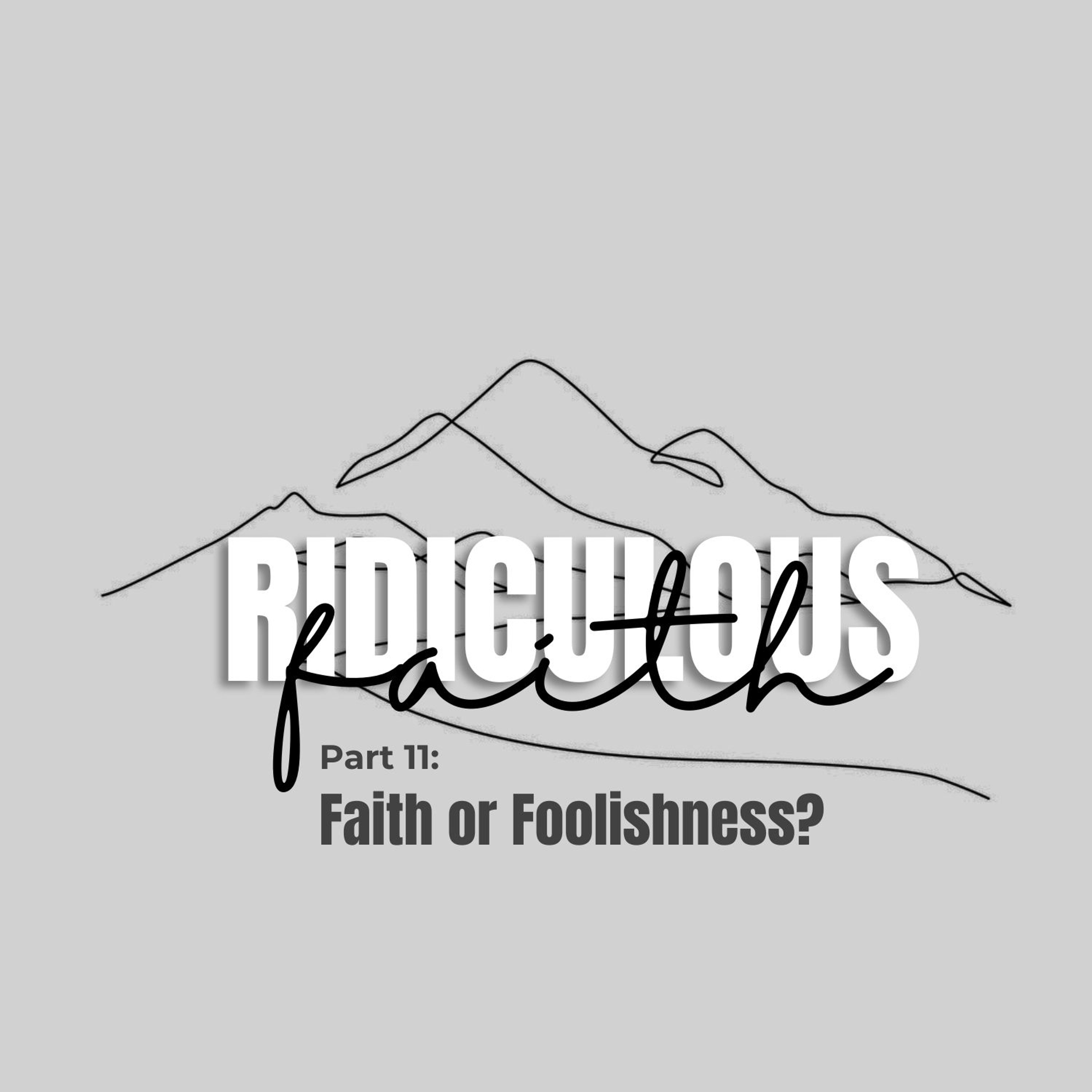 Ridiculous Faith Part 11: Faith or Foolishness? episode artwork